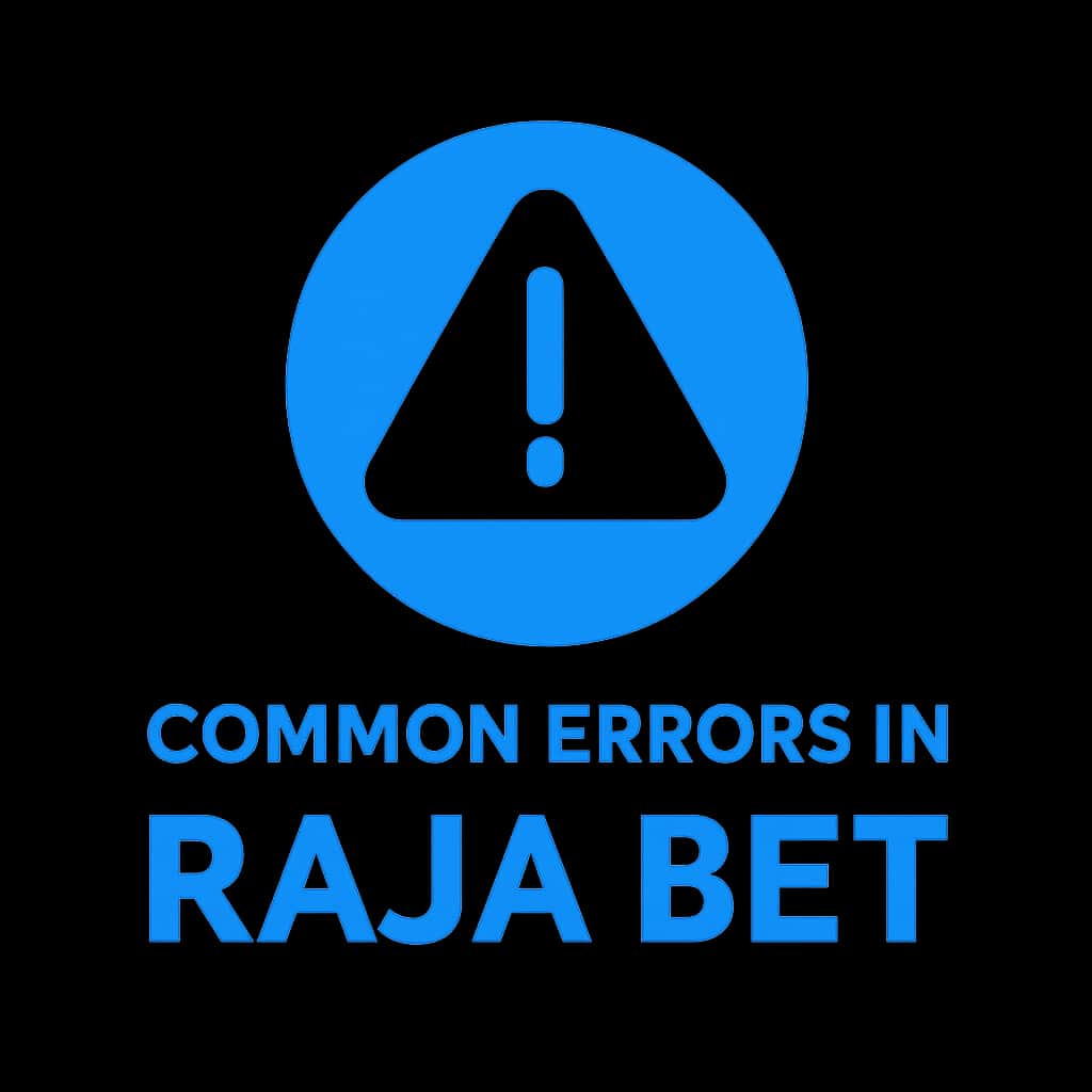 Icon representing common errors in Raja Bet.