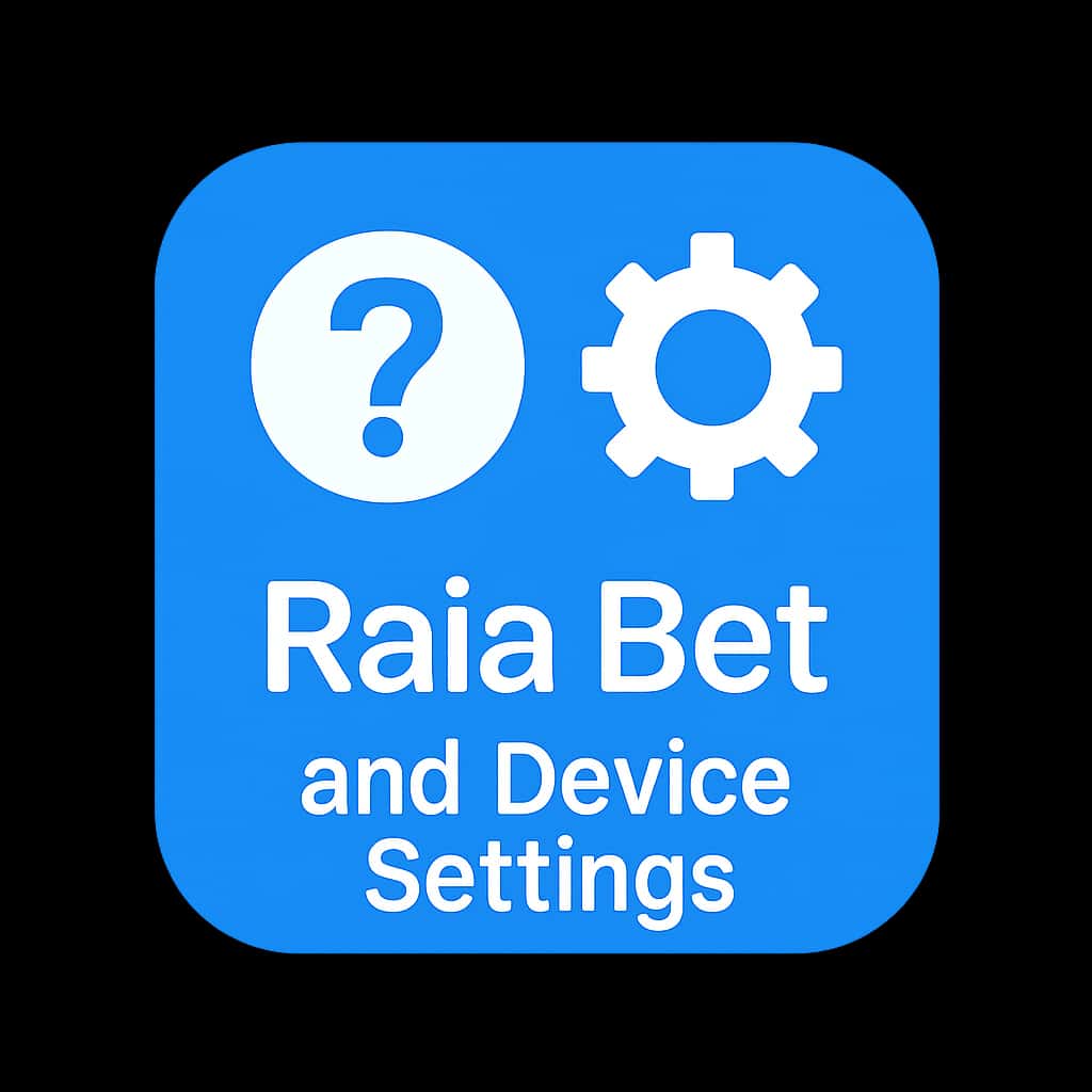 Icon representing Raja Bet and Device Settings.