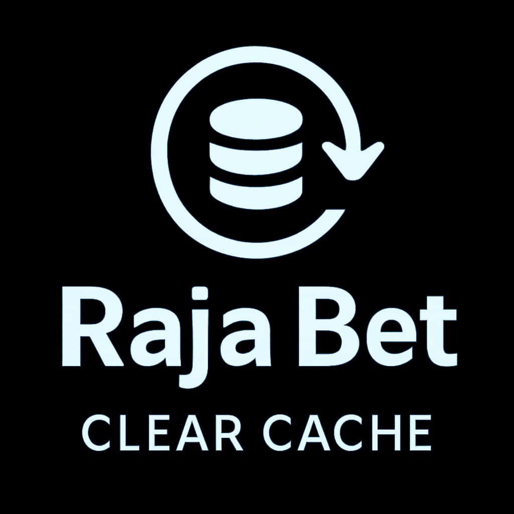 Icon representing the process of clearing cache for the Raja Bet app.