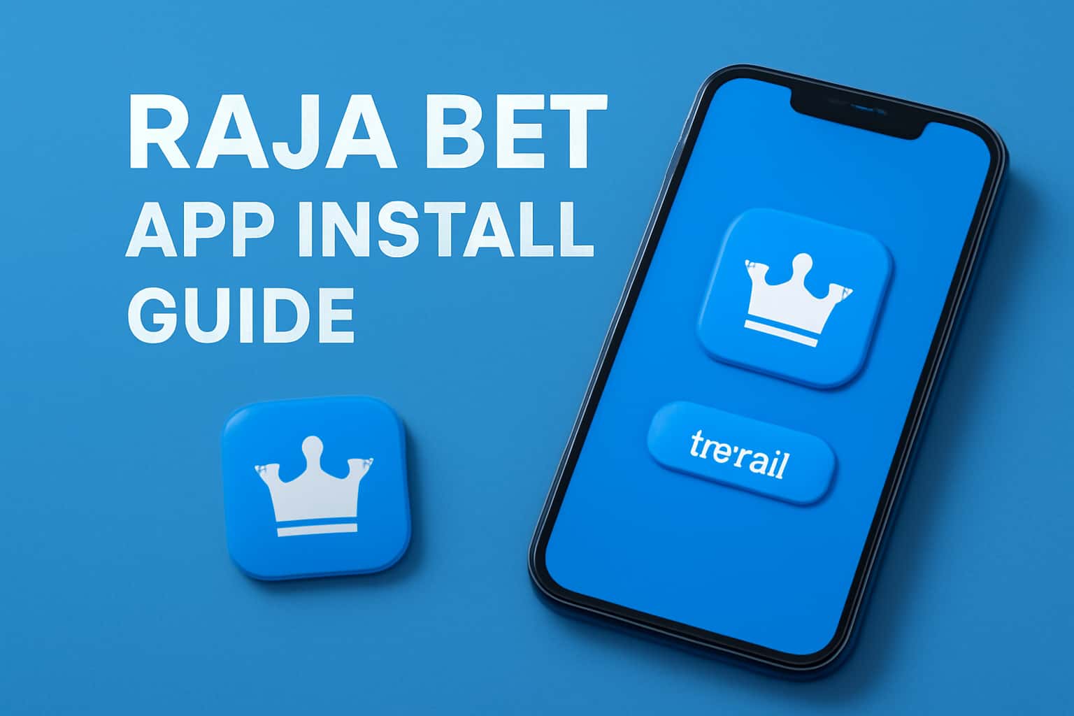 Image depicting the installation process of the Raja Bet app.