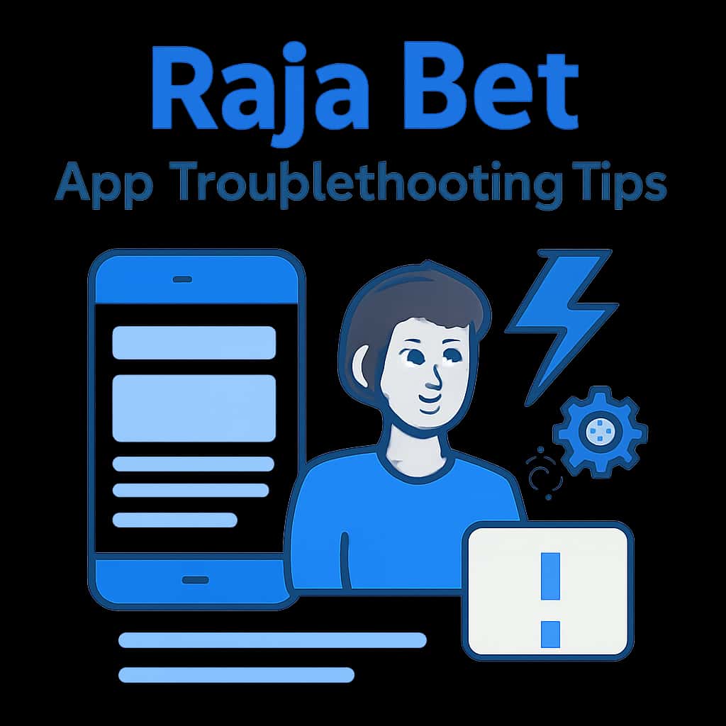 Diagram illustrating troubleshooting tips for Raja Bet App.