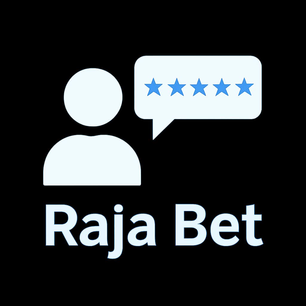 Icon representing user reviews for the Raja Bet app.