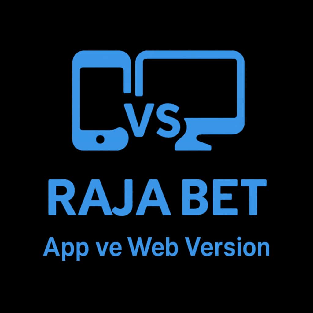 Icon representing Raja Bet App vs Web Version.