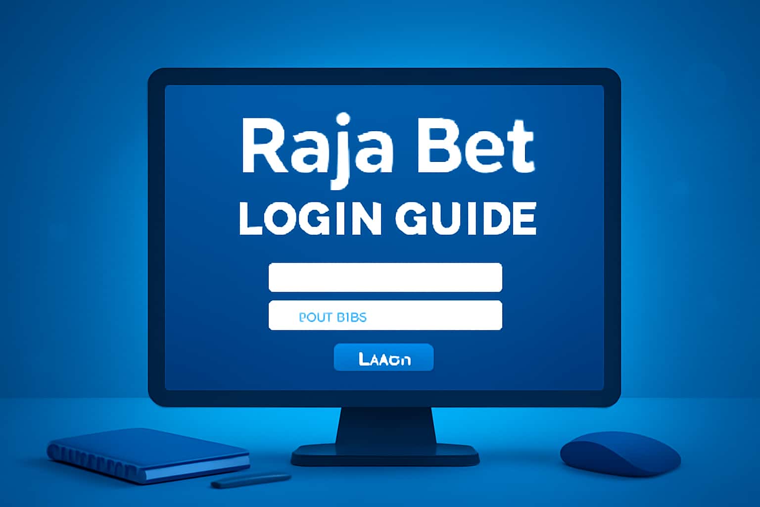 A futuristic scene illustrating the Raja Bet Login Guide.