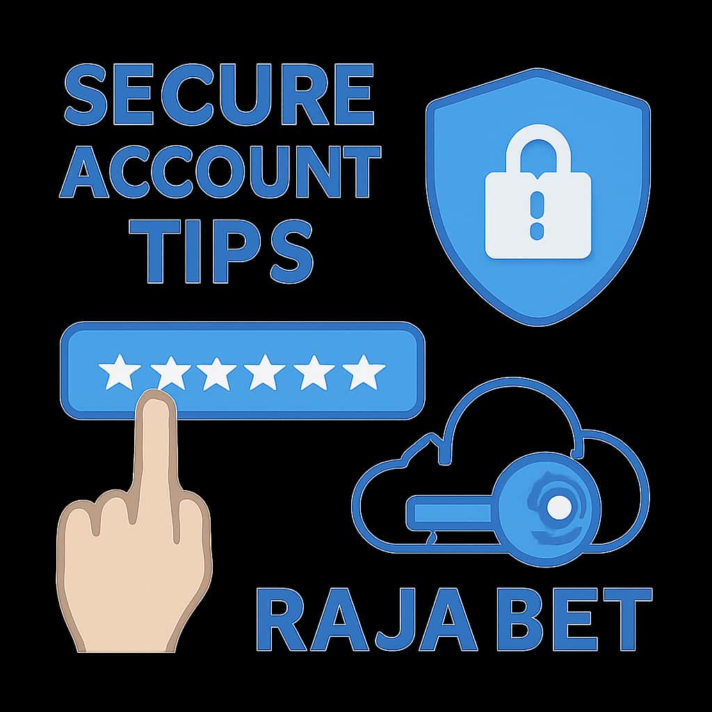 An illustrative diagram explaining secure practices for Raja Bet accounts.