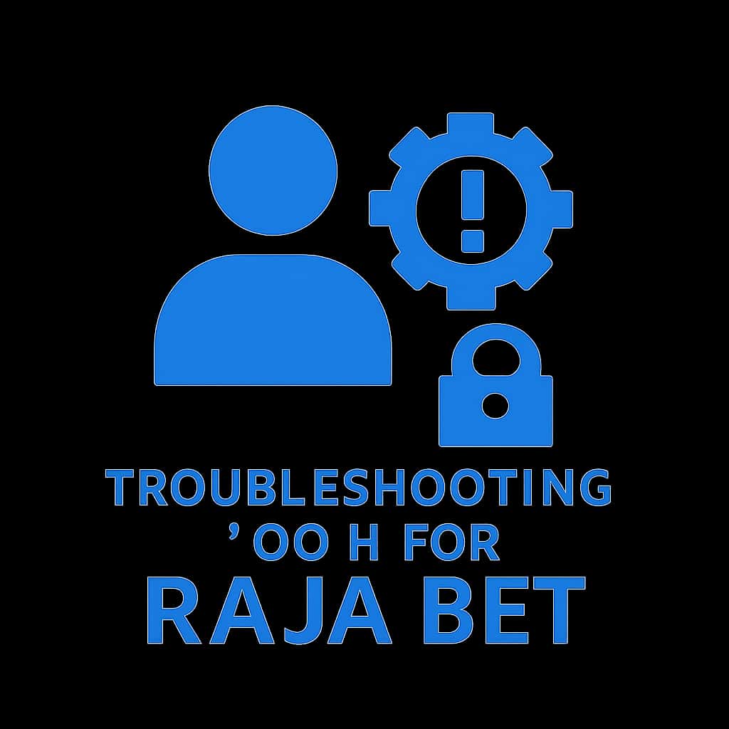 Icon representing troubleshooting login for Raja Bet app.
